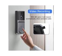 Timbre con Video y Pantalla IPS de 4,3 Pulgadas, Audio Bidireccional, Intercomunicador Visual de 2,4 GHz, Cámara con Antena
