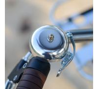 Timbre de bicicleta de color plateado con aspecto clásico de 57 mm ( Plata )