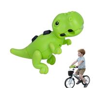 Timbre de bicicleta de dinosaurio, luz de bicicleta recargable, multifunción recargable para scooter proyector, campana de ciclo de sonido claro de dibujos animados, accesorios para bicicleta Luz de