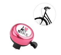 Timbre de Bicicleta,I Love My Bike Campanas de Bicicleta para Niños,Clásico de Aleación de Aluminio Bocina Bicicletas Infantil Fuerte Y Nítido Manillar de Ciclismo Campanas para Niños y Niñas Rosa