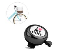 Timbre de Bicicleta,I Love My Bike Campanas de Bicicleta para Niños,Clásico de Aleación de Aluminio Bocina Bicicletas Infantil Fuerte Y Nítido Manillar de Ciclismo Campanas para Niños y Niñas Negro