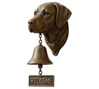 Timbre de Bienvenida con Diseño de Pug Lindo, Campana de Cena de Hierro Fundido Vintage con Perro, Timbre de Bienvenida West Highland White Terrier, Decoración en Forma de Cabeza de Pug