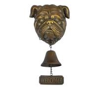 Timbre de bienvenida de metal Basset Hound para decoración de campana, adorno de Navidad, para colgar en la puerta, nueva decoración 2025