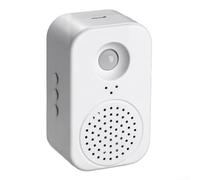 Timbre de bienvenida para entrada de tienda con sensor de movimiento infrarrojo y función de voz grabable, recargable y adecuado para necesidades de seguridad empresarial(1)
