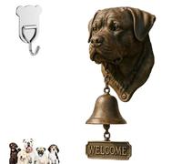 Timbre De Bienvenida Para Pastor Alemán, West Highland White Terrier, Dóberman, Vintage, Con Forma De Cabeza De Carlino Para Jardín(Rottweiler,1PC)
