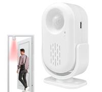 Timbre de de Puerta de Tienda con Sensor de Movimiento para Negocios, Sensor de Puerta Recargable por USB ABS para Seguridad del hogar con detección IR para Puertas de Tiendas, pasillos