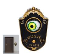 Timbre de globo ocular, accesorios animados de Halloween, colgante de sonido de terror con diseño de suspensión y sonido terrible, crea un ambiente de Halloween para la fiesta, la casa embrujada y la