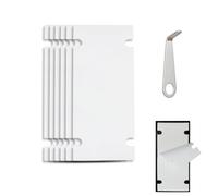 Timbre de la Puerta de Soporte Sin Taladro Compatible con Ring Video Doorbell, 6 unidades Cinta Adhesiva de Montaje de Campana de Puerta, Fácil Instalación