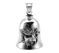 Timbre de la suerte para motorista - Timbre para motorista - Timbre de la suerte, llavero accesorio para timbre de moto para hombre, buena suerte en el, Sagitario, riferimento alla