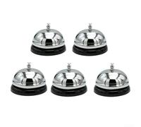 Timbre de llamada de metal pulido 5pcs para encimera de cocina | Moldura sólida sin costuras, resiste la deformación, fácil de limpiar para la superficie, ideal para cocinas ocupadas