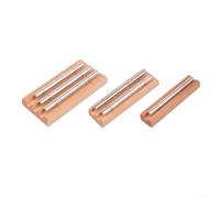 Timbre de mano de práctica de atención plena con mazo, instrumento de metal y madera para yoga, meditación y uso en el aula para ayudar a la concentración y la relajación (3 tonos)