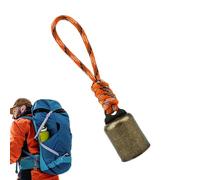 Timbre de oso ruidoso, campana de oso fuerte para caminante, Timbre de oso de metal vintage fuerte, Suministros para exteriores Perchas multifuncionales para bolsas de supervivencia con silenciador