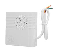 Timbre de Pared con Cable 12V DC, Kit Completo con Transformador y Cable 4 Núcleos, Carcasa ABS de Alta Calidad, Fácil Instalación, Ideal para Hogar y Hotel