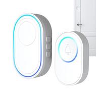 Timbre de puerta - Alarma de entrada con sensor, timbre inalámbrico inteligente alerta de notificación de entrada para el hogar comercio tienda