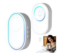 Timbre de Puerta | Alerta de Timbre para Puerta - Smart Wireless Doorbell System Welcome Alert for Home Apartment Business Store Shop Entry Notification。Door