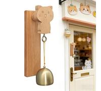 Timbre de puerta - Bonito timbre de viento adhesivo de gato, timbre de puerta de gatito para entrada de negocios - para valla, patio, jardín, entrada, aula, dormitorio, tienda, restaurante, oficina