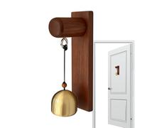 Timbre De Puerta - Campana De Comerciante, Campanilla De Puerta | Timbre De Notificación De Entrada Clásico, Claro Y Potente | Madera Para La Entrada A La Casa, Tienda, Granja, Jardín, Ar