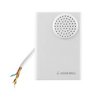 Timbre de puerta con cable, 12 V, vintage, Ding Dong, para oficina, hogar, control de acceso, de timbre montado en la pared