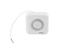 Timbre de puerta con cable de 12 V CC para control de acceso, timbre de puerta electrónico Ding-Dong de cuatro cables, timbre de puerta de panel de ABS montado en la pared, 85 x 85 x 24 mm, blanco