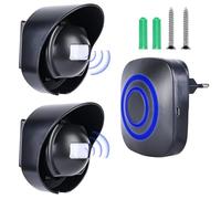 Timbre de puerta con sensor de movimiento, alarma de paso con 38 tonos de llamada, detector de movimiento, alarma de puerta, alarma de acceso, timbre de movimiento para negocios, animales