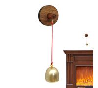 Timbre de puerta de metal | Campana de viento de madera autoadhesiva vintage para inauguración de la casa, patio trasero, tienda, , , jardín, regalo decorativo
