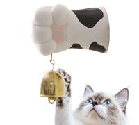 Timbre de puerta de pata de gato, campana de latón de resina con sonido nítido, imán para apertura de puerta, divertido hogar, porche, entrada, tienda, oficina, decoración interior y exterior, regalo