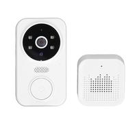 Timbre de Puerta Inalámbrico, 1080P WiFi Home Video Doorbell con Imagen en Vivo HD, Timbre de Seguridad de Gran Angular con Timbre de Timbre, Voz de 2 Vías, Visión Nocturna por