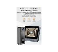 Timbre de Puerta Inalámbrico Tuya con Intercomunicador, Visión Nocturna, HD, Pantalla LPS de 4,3 Pulgadas, Cámara de Seguridad Inteligente, Timbre