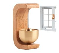 Timbre de puerta magnético, timbre de madera - Timbre decorativo para puerta de madera,Adorno interior ligero para regalo de inauguración de la casa, timbre pequeño para refrigerador, puertas de hierr