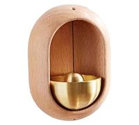 Timbre de Puerta para Abrir Campana de Puerta magnética de Madera en Forma de C Timbre de succión para el hogar Porche Jardín y Restaurante Decoración Inauguración de una casa Campanas de Vi