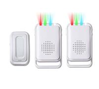 Timbre de puerta para negocios al entrar, alarmas de puerta cuando se abre para timbre de puerta del hogar, timbre inalámbrico con 918 pies para negocios/hogar/oficina/tienda, alarma de puerta con