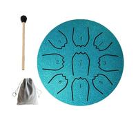 Timbre de tambor de lluvia, mini tambor de lengua de acero de 4 pulgadas, instrumento de meditación impermeable para jardín, regalo musical perfecto para adultos