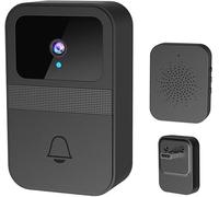 Timbre de video inalámbrico inteligente - Cámara HD 1080p, visión nocturna IR, conversación bidireccional, alertas de detección de movimiento, almacenamiento en la nube + microSD, fácil instalación