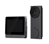 Timbre de video inteligente con audio bidireccional y monitor de 4 3 pulgadas para una comunicación efectiva de visitantes