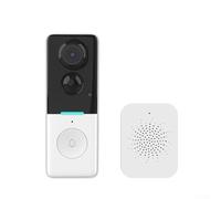 Timbre de video WiFi, cámara de píxeles de 100 W, cámara de timbre de puerta WiFi, detección de movimiento PIR inteligente, control remoto móvil para seguridad del hogar