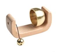 Timbre de viento de puerta con cobre puro para anillo, diseñado para aplicación de imán de refrigerador y estilo interior (A)