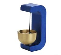 Timbre de viento magnético artesanal para puerta con cobre puro para anillo, diseñado para sonar suavemente y servir como un recordatorio para abrir y cerrar la puerta (F)