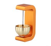 Timbre de viento magnético para puerta, hecho a mano, de cobre puro, campanilla de refrigerador, imán de apertura de puerta, adorno recordatorio para decoración del hogar, jardín, entrada, 8 x 5 x 5
