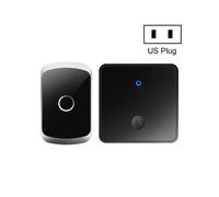 Timbre inalámbrico autoalimentado Kajas Fa50 con botón único, enchufe: estándar estadounidense (negro): regalo sorpresa con enchufe estadounidense