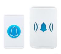 Timbre inalámbrico con 150 m de largo alcance y 38 tonos de timbre - IP44 resistente al agua para exteriores funciona con pilas para hogares, jardín, garaje