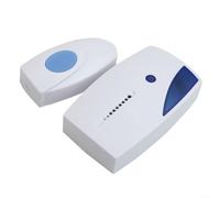 Timbre inalámbrico con 36 melodías, kit de timbre inalámbrico que funciona con pilas, rango de 100 m para el hogar, oficina, fábrica, hotel, blanco
