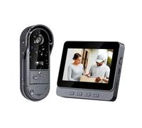 Timbre Inalámbrico con Cámara 1080P HD Timbre Videoportero Exterior IP65 Impermeable Inalámbrico con Cámara y Pantalla IPS de 4,3 Pulgadas, Interconexión inalámbrica Bluetooth 2,4G, No Requiere WiFi
