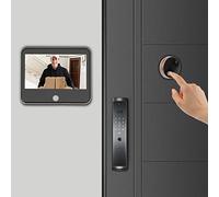 Timbre inalámbrico con cámara de timbre conectado, videoportero inalámbrico exterior, timbre inalámbrico exterior impermeable con cámara ángulo de visión amplio de 140°, adecuado para familias,