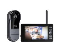 Timbre Inalámbrico con Cámara Timbre Videoportero Exterior IP65 Impermeable Inalámbrico con Cámara y Pantalla IPS de 4,3 Pulgadas(4000 mAh), Interconexión inalámbrica Bluetooth 2,4G, No Requiere WiFi