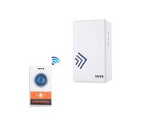 Timbre inalámbrico con control remoto Voye V022A compatible con música para el hogar y 38 pistas de acordes (Color: Blanco): Regalo sorpresa V022A