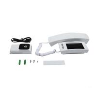 Timbre inalámbrico con monitor e intercomunicador manos bidireccionales, infrarrojos, grabación local sin WiFi ni aplicación (blanco)