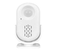 Timbre inalámbrico con sensor de movimiento, zumbador para entrada comercial | Alarma de seguridad para ancianos | Recargable por USB, detector IR y mando a distancia, avisador de bienvenida