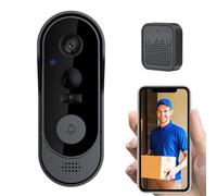 Timbre inalámbrico con WiFi, timbre de video inteligente con cámara, inteligente para timbre de video Ring, detección de movimiento PIR, para visión nocturna