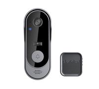 Timbre inalámbrico de video con aplicación de 170°, lente ultra gran angular, funciona con pilas, timbre bidireccional, visión nocturna clara, ideal para la seguridad del hogar en apartamentos