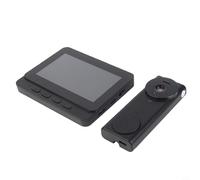 Timbre inalámbrico de video con monitor de 4.3 pulgadas, sistema de intercomunicación para el hogar con audios bidireccionales, visión nocturna gran angular de 130°, instantánea automática, recargable